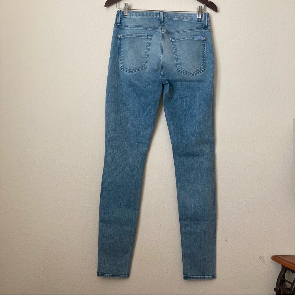 7 For All Mankind the High Waist Light Blue Skinny Jeans | New without Tags - Picture 3 of 10